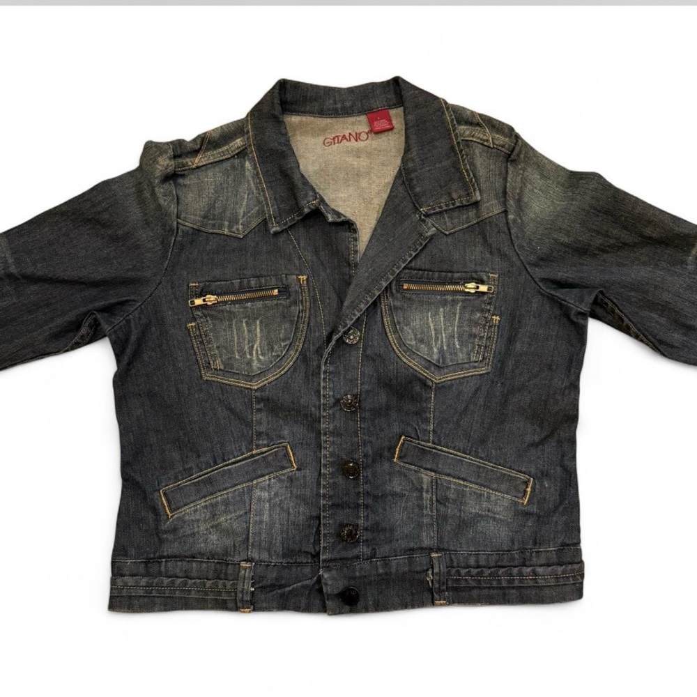 American Vintage Blue Jean Jacket Classic Denim Style